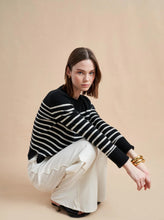 Load image into Gallery viewer, Striped Sweater with chest pocket
