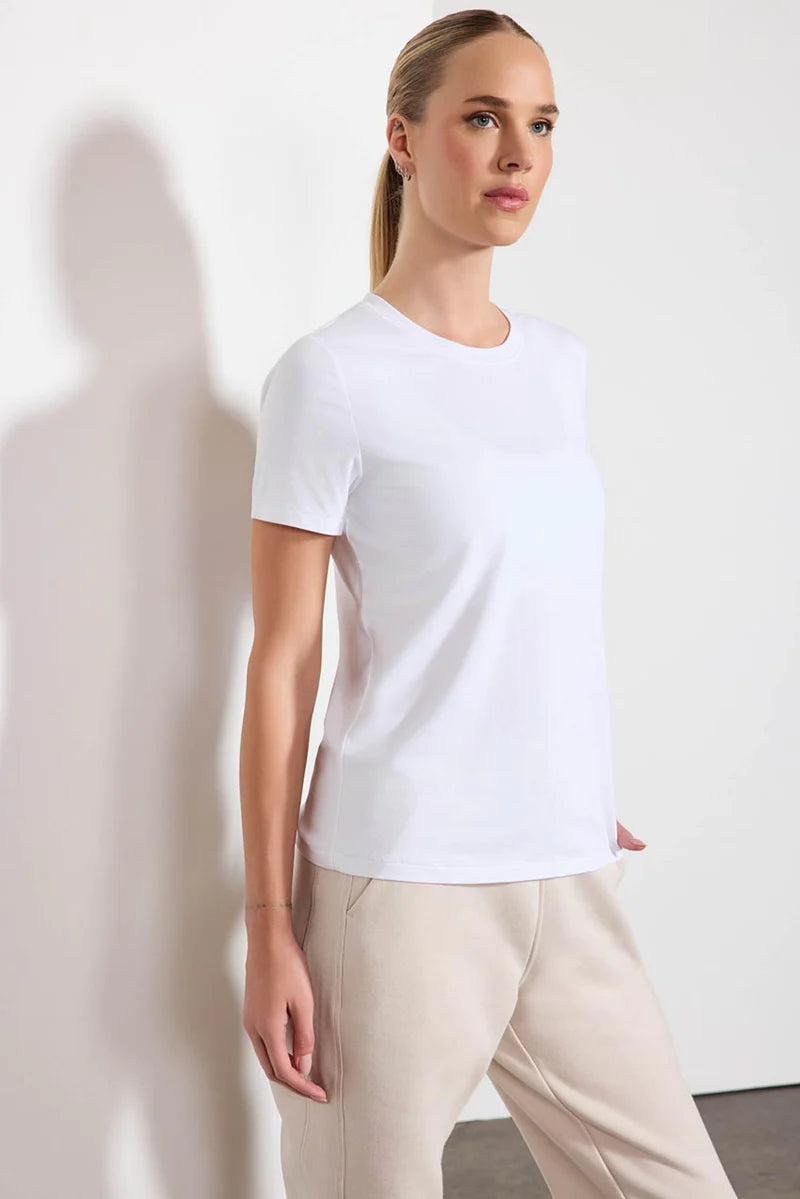 Pima Cotton Crew Neck Tee