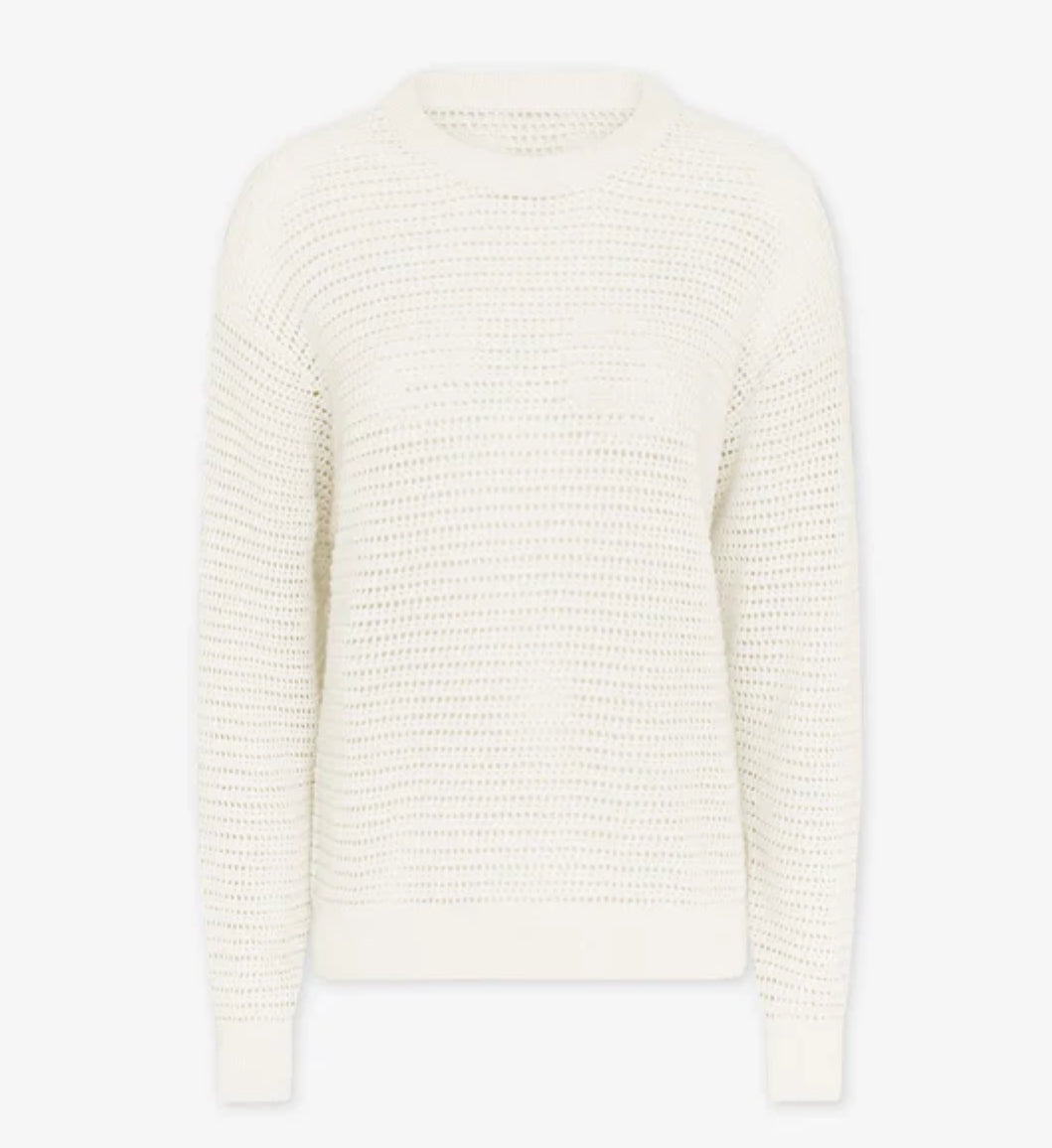 Open Knit Distressed Sweater