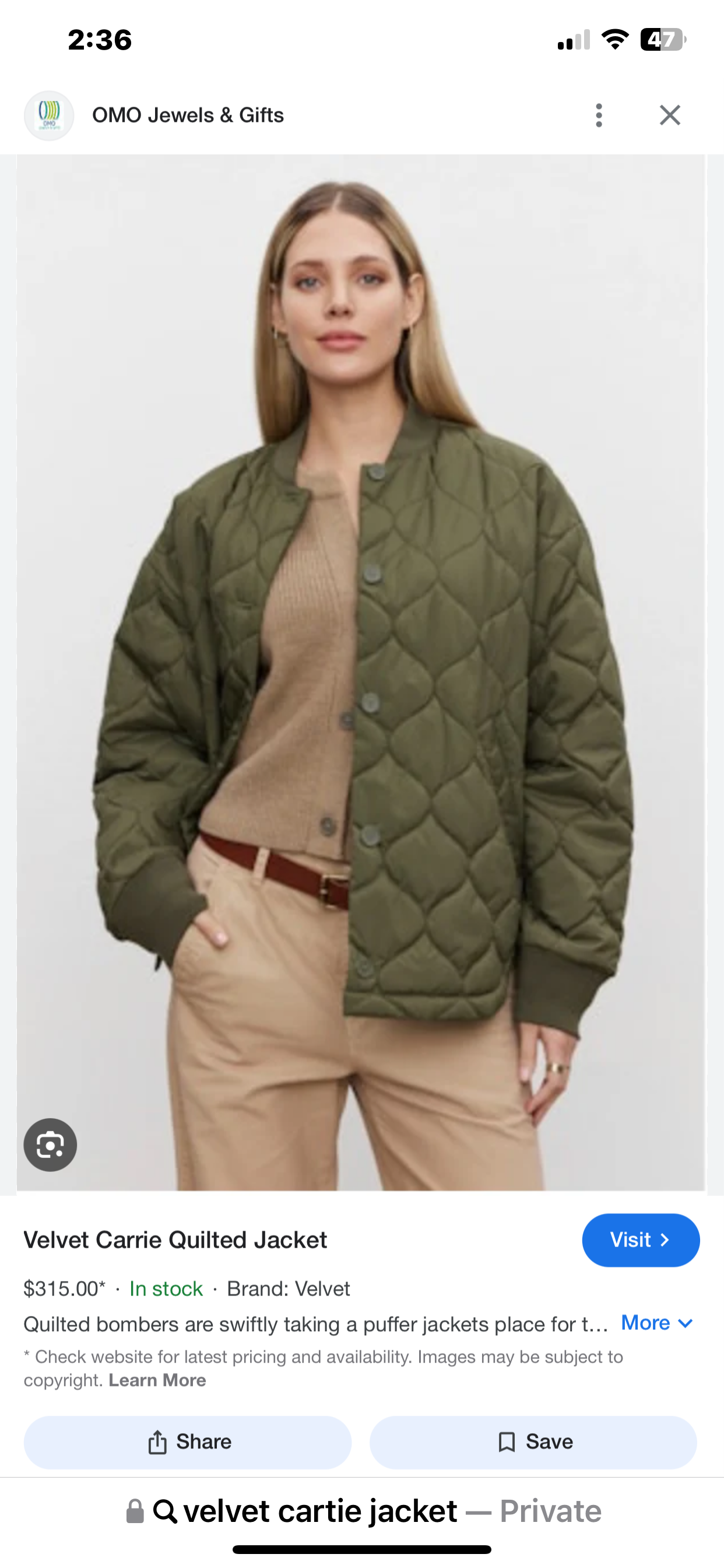 Carie Quilted Jacket