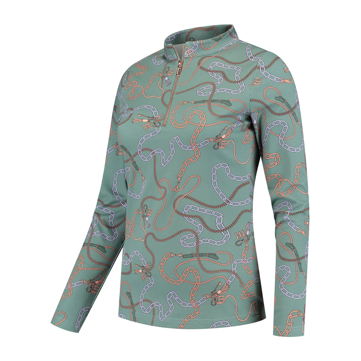 LONG SLEEVE TRAINING TOP CHAIN FOIL PRINT