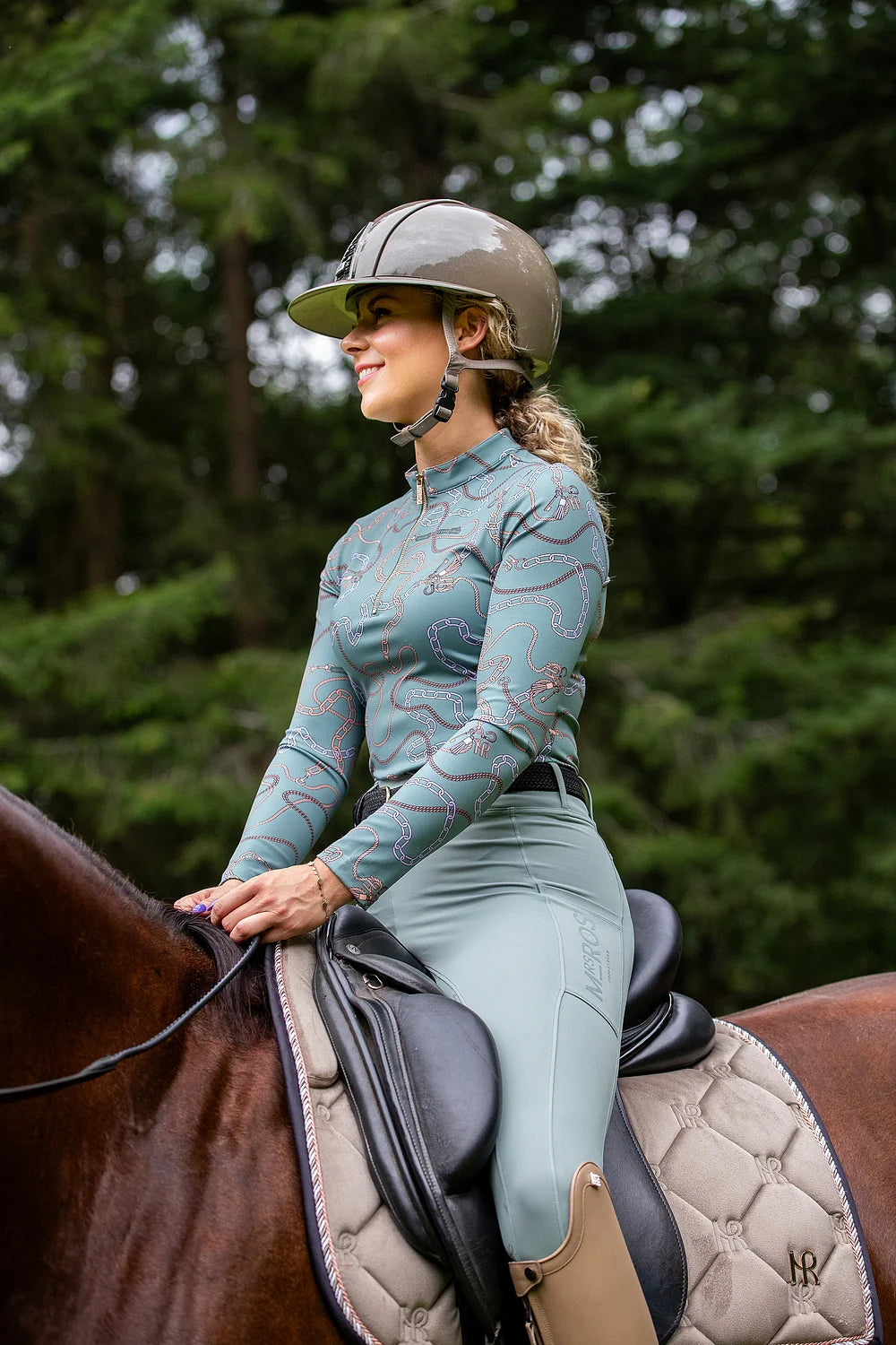 LONG SLEEVE TRAINING TOP CHAIN FOIL PRINT