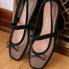 Black Swan Ballet Flats