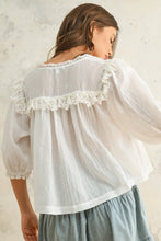 Load image into Gallery viewer, Feminine White Lace Top
