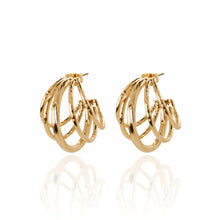 Load image into Gallery viewer, Textured Mini Dora Earrings
