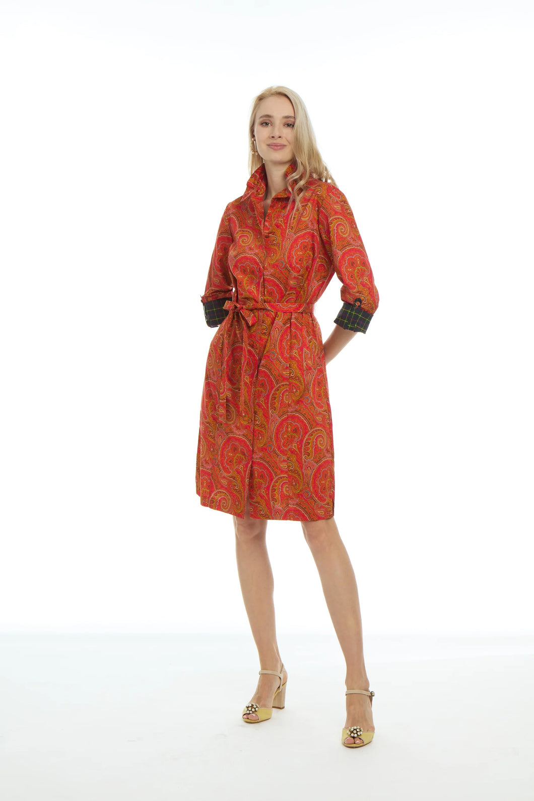 Elisabeth Dress-Chocolate/Blue
