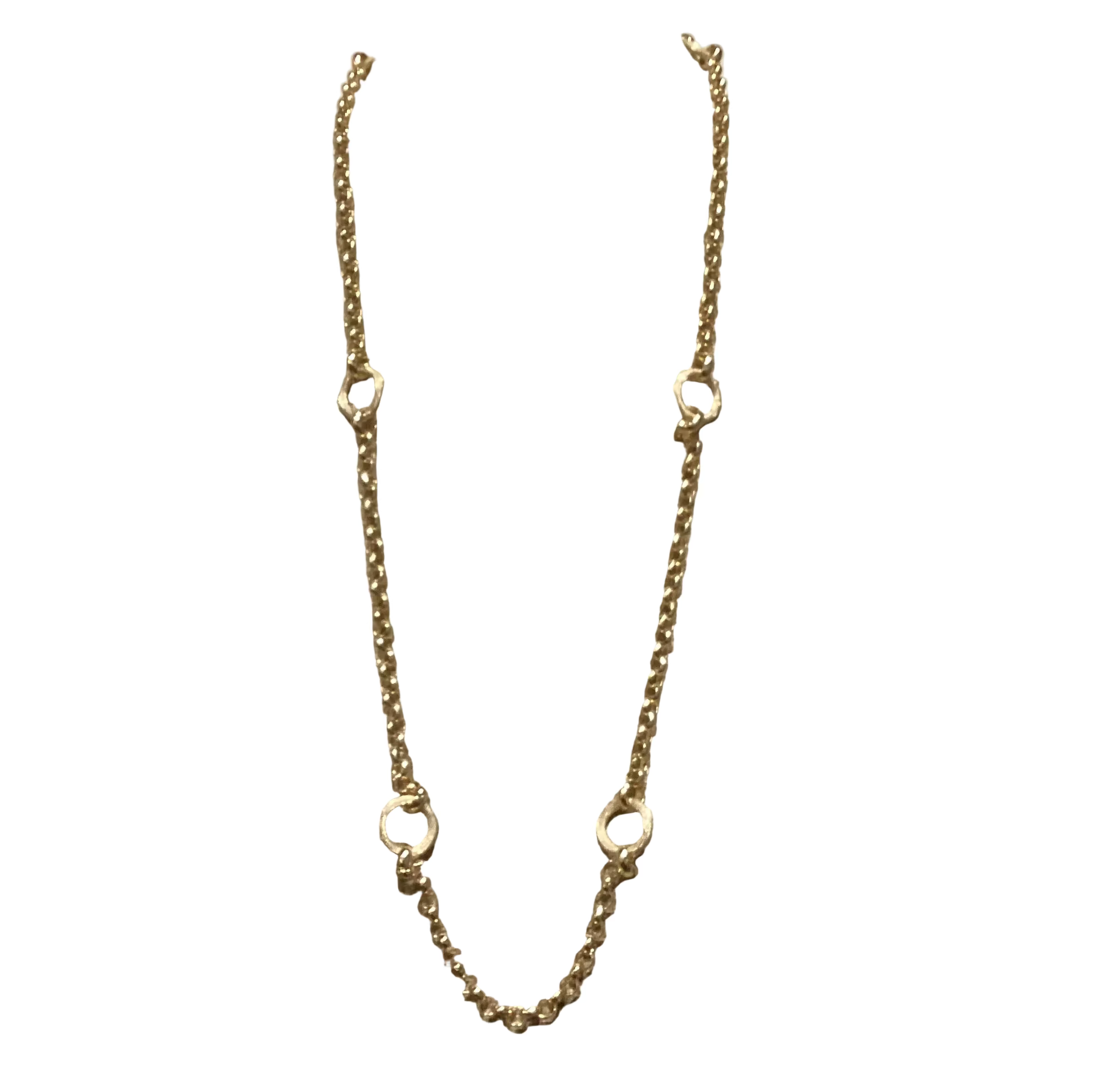 Gold Chain with Bubbles