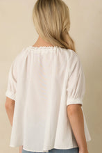 Load image into Gallery viewer, Eyelet Embroidered Blouse
