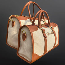 Load image into Gallery viewer, Canvas Duffle Hand Bag
