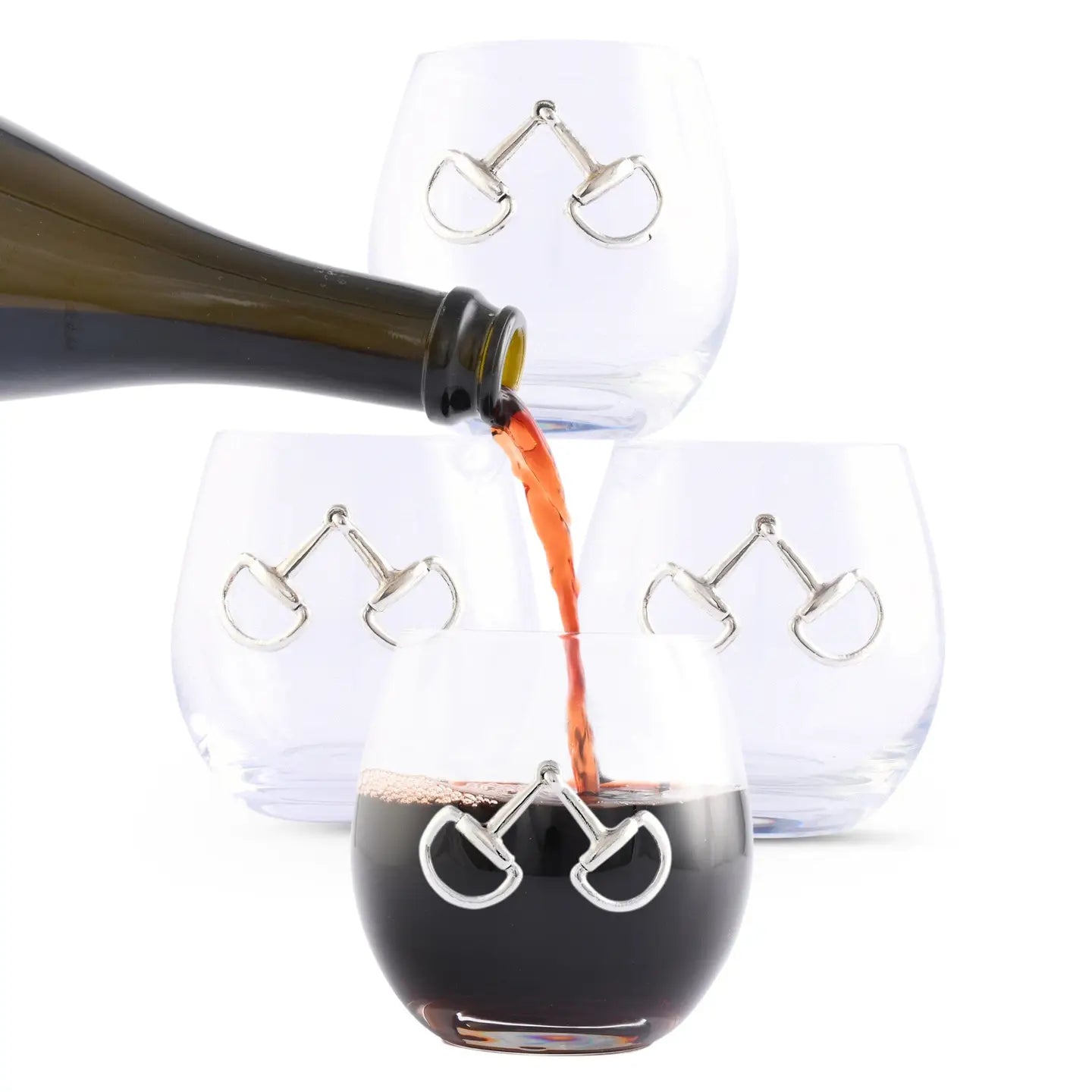 Equestrian Stemless Wine Glass