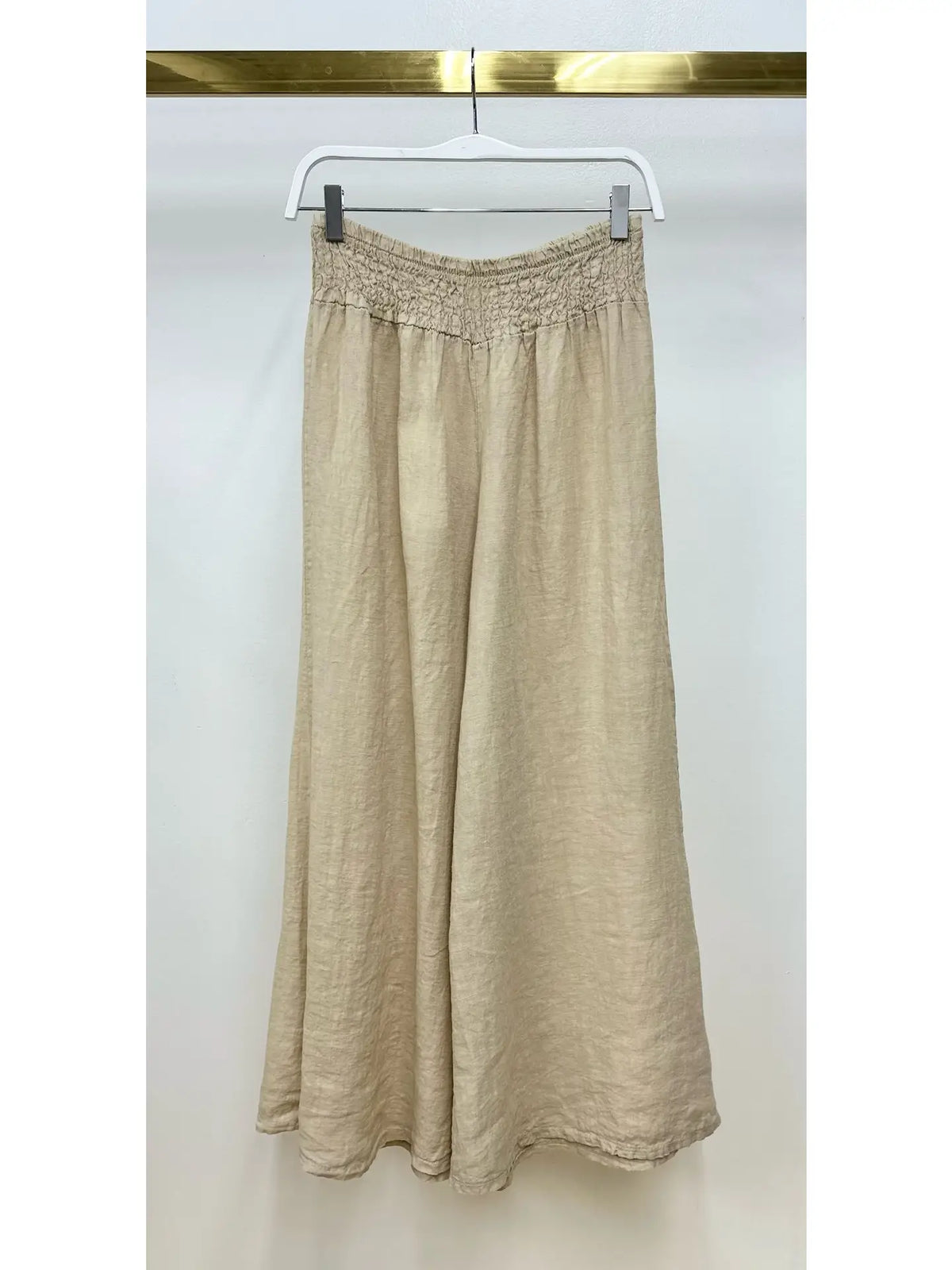 Smocked Waist Palazzo Pant