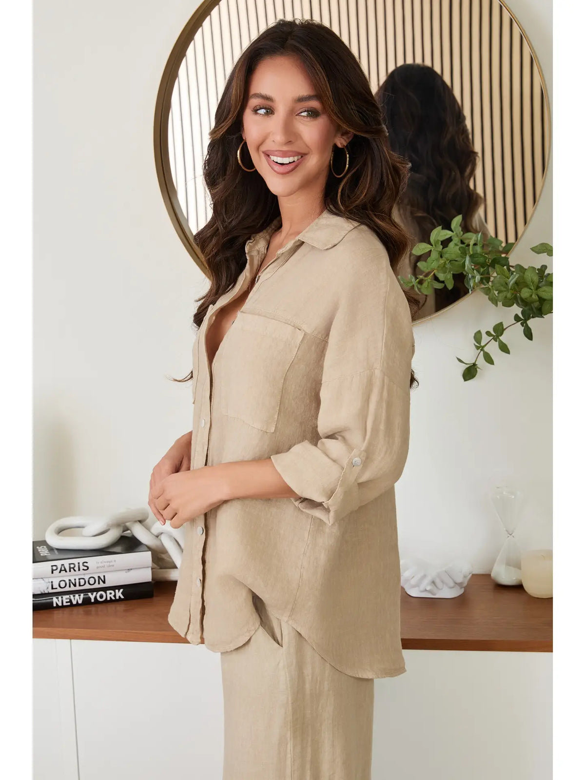 Linen Button Down