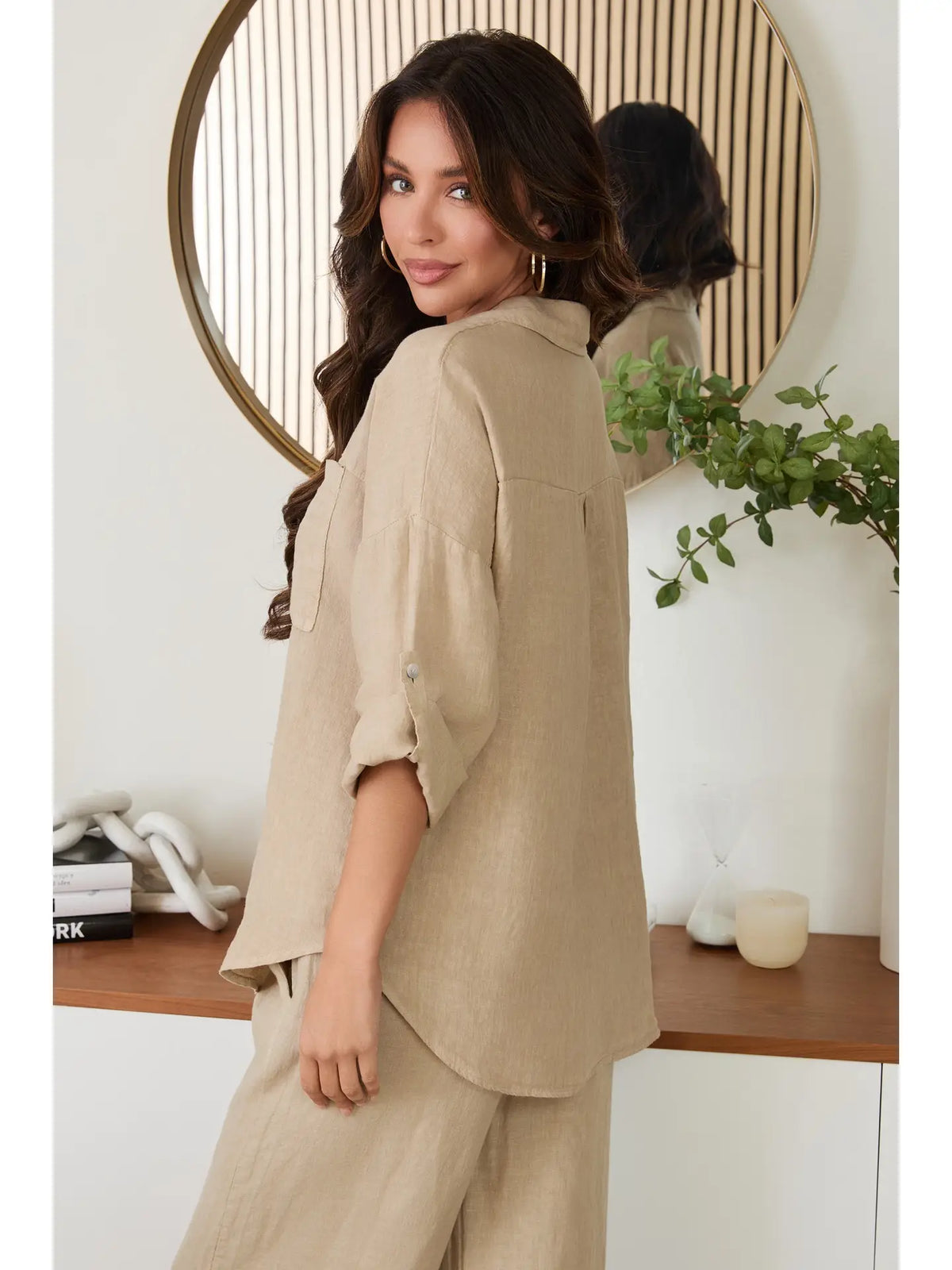 Linen Button Down