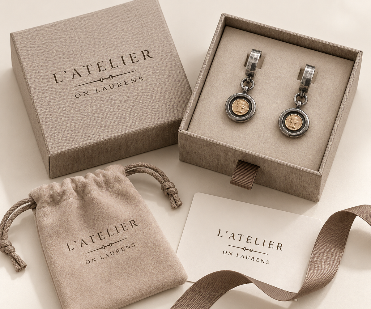 Atelier Two-Tone Medallion Drop Earrings