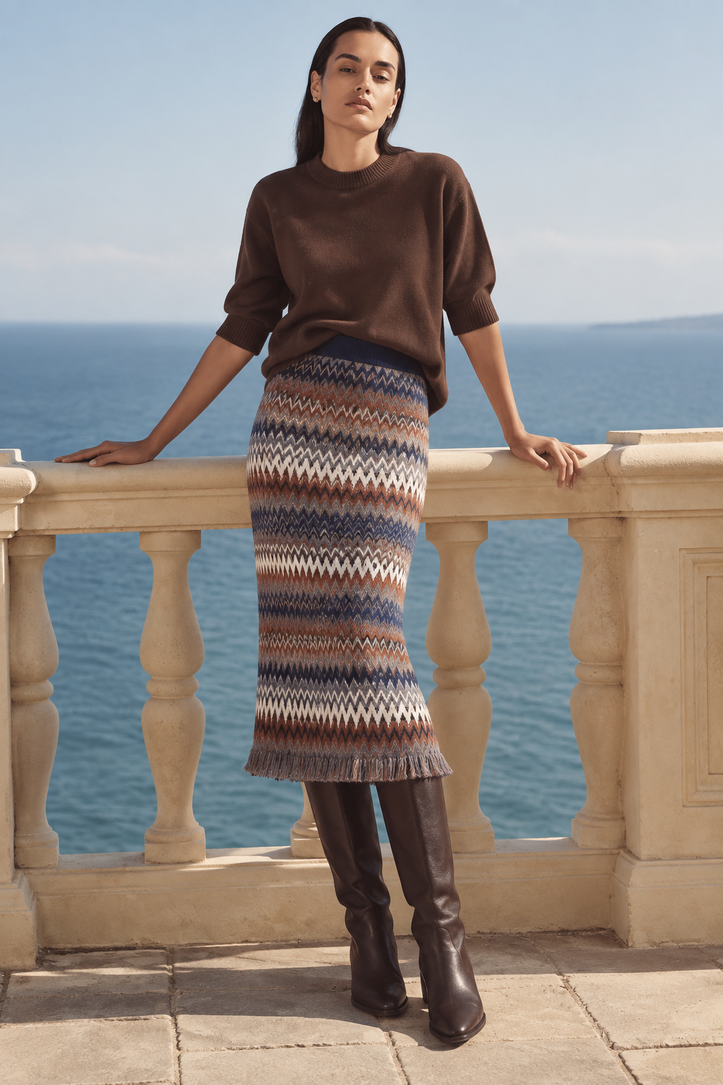Milano Fringe Skirt
