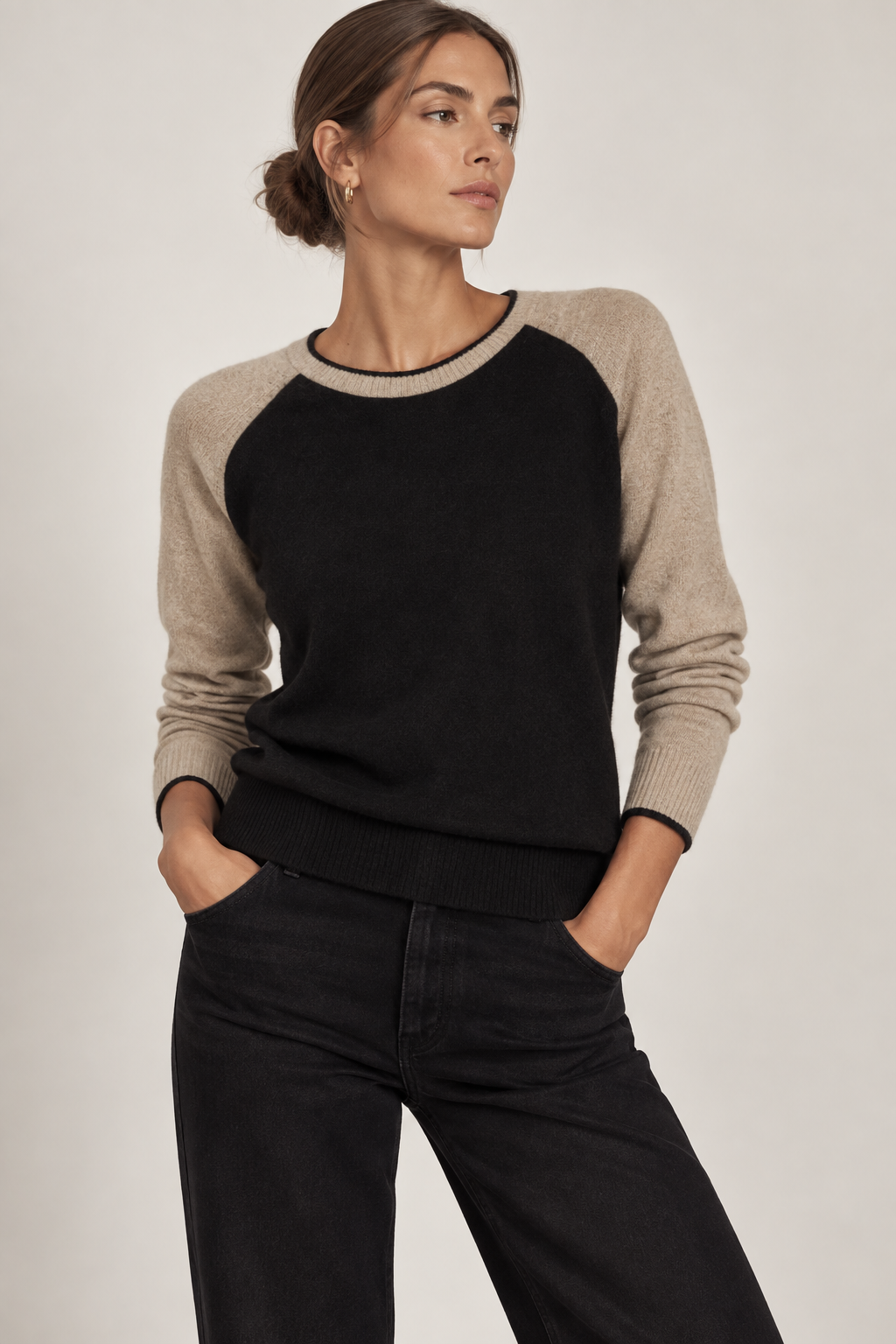Camille Cashmere Raglan Sweater