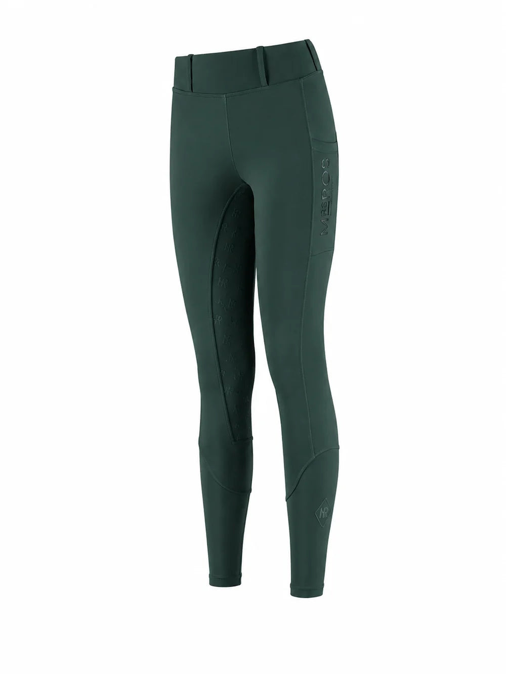 Softshell Silhouette Riding Breeches - Dark Forest