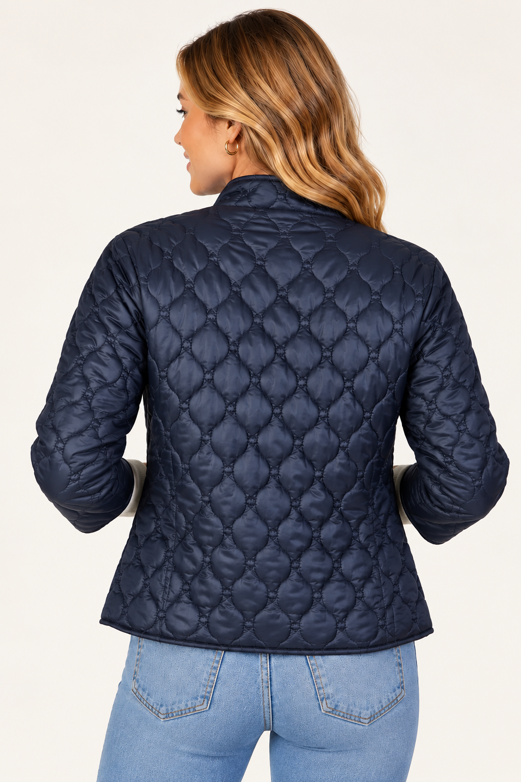 Jacqueline 3/4 Sleeve Jacket in Navy