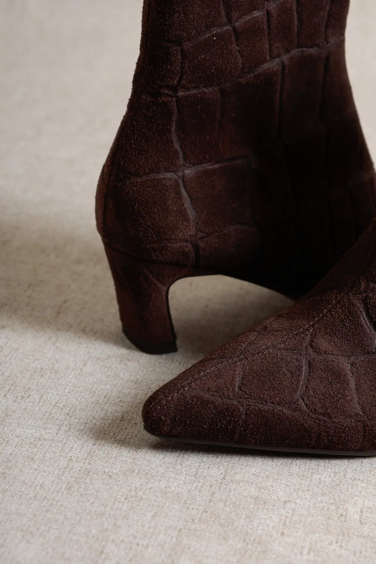 Dina Chocolate Suede Boot