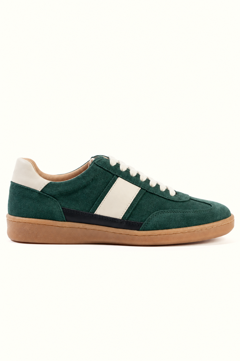 Marian Green – Lace-Up Leather Sneakers