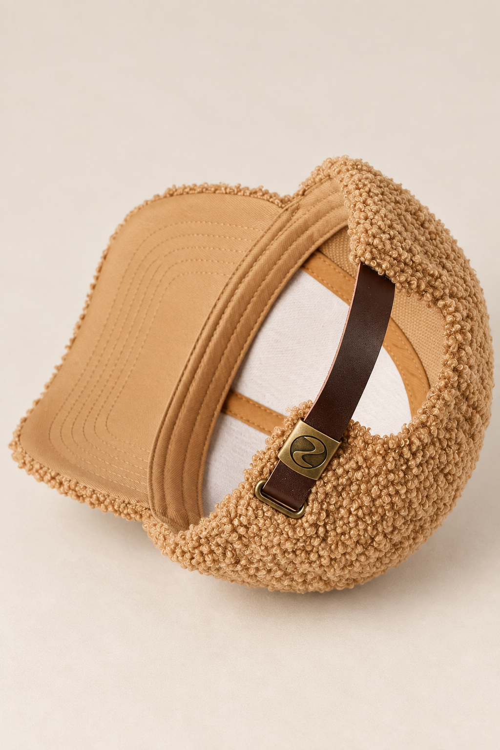 Solid Colored Faux Sherpa Baseball Cap