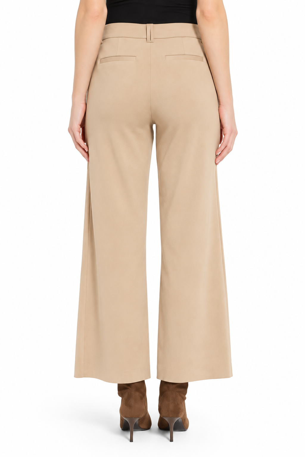 Vegan Suede Wide Leg Trousers