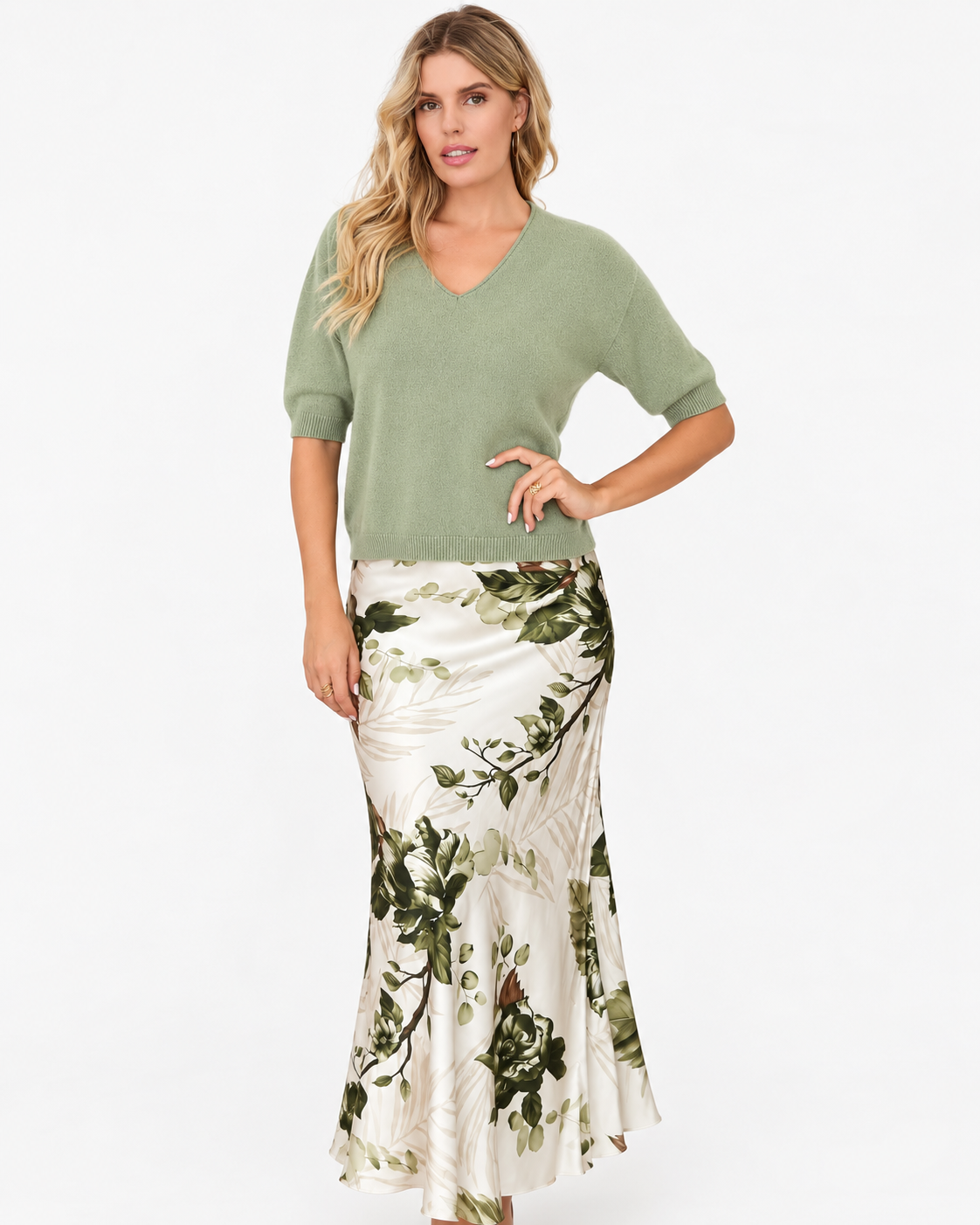 Italian V-Nneck Knit Top