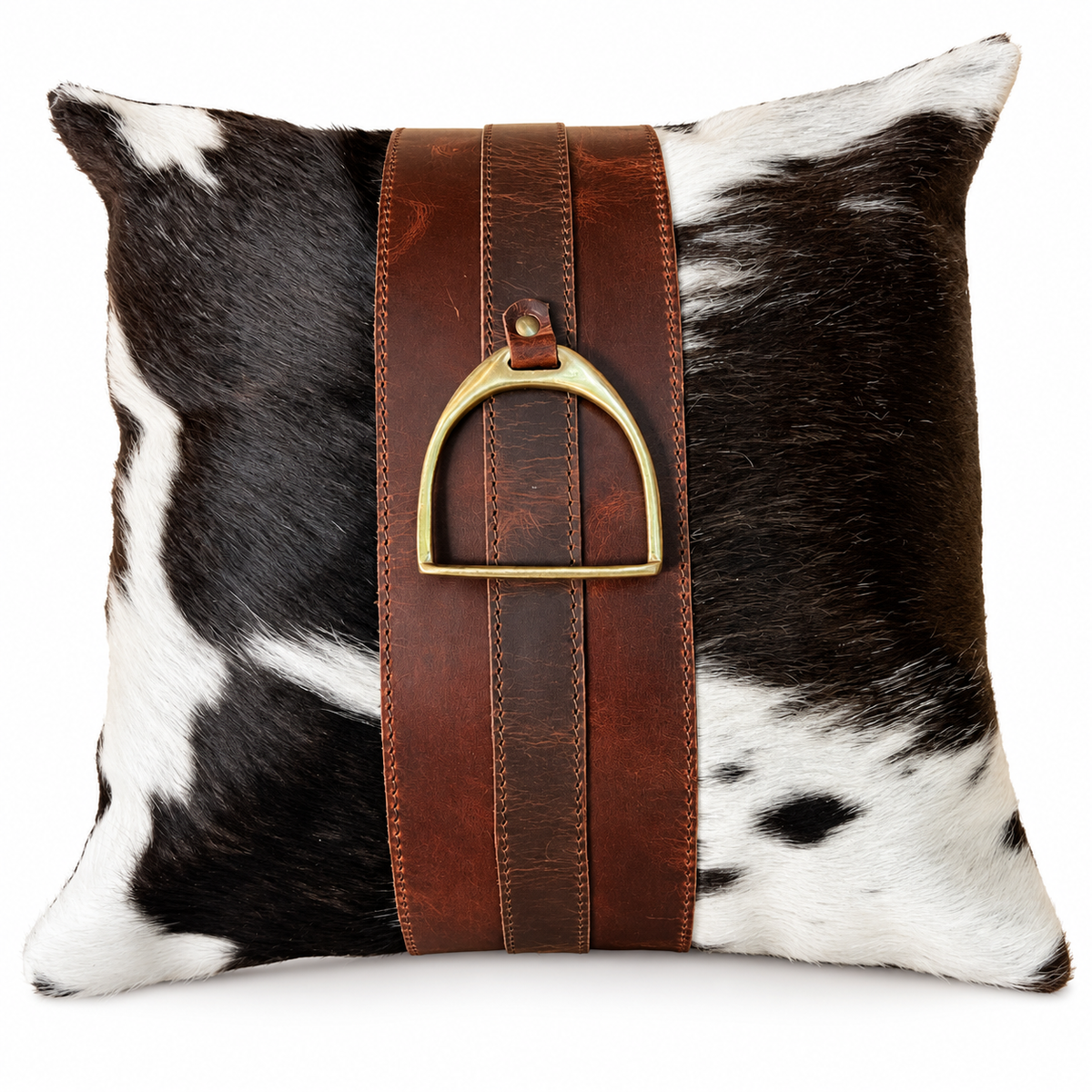 Cowhide Leather Pillow Cover