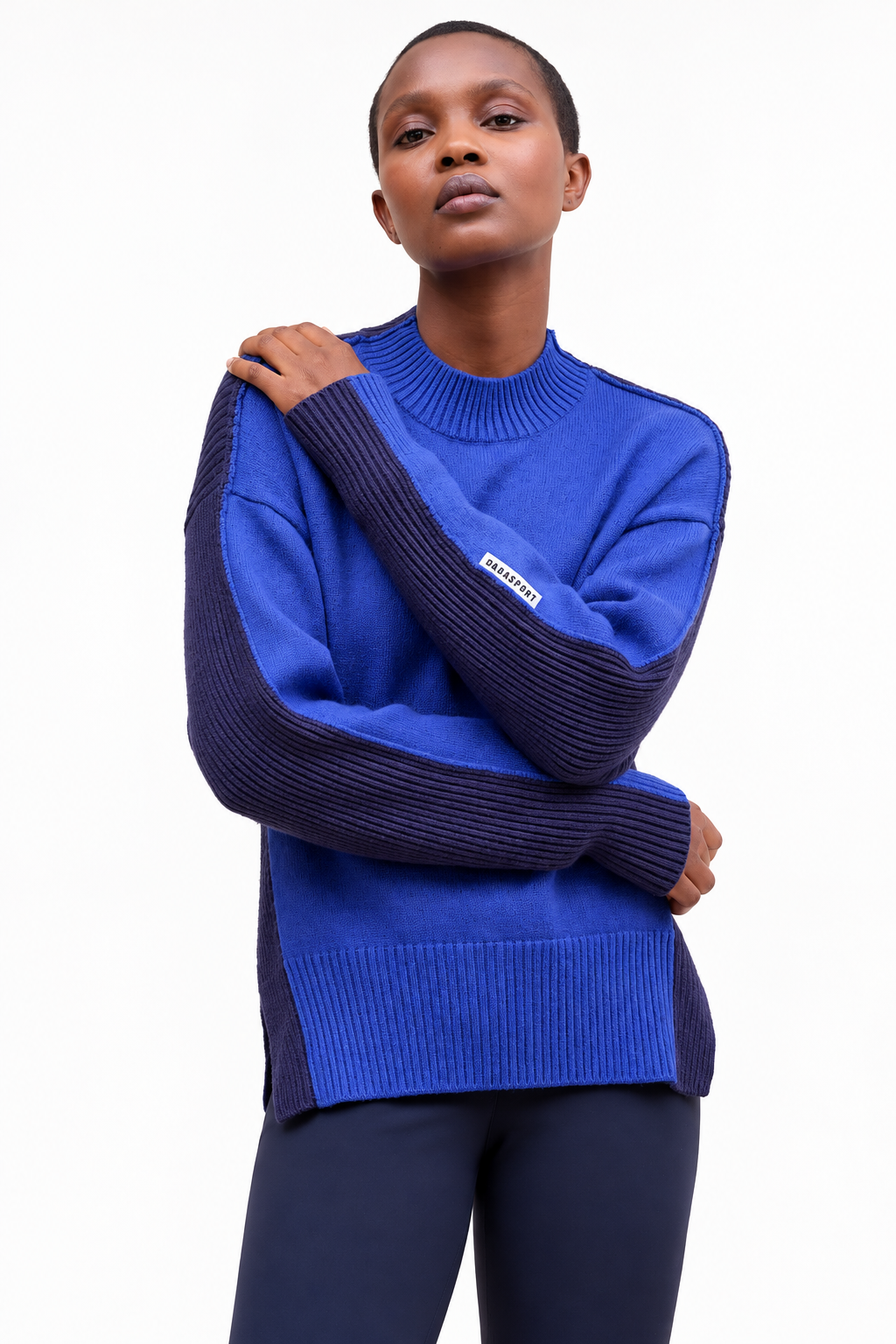 Two Tone Knit Sweater