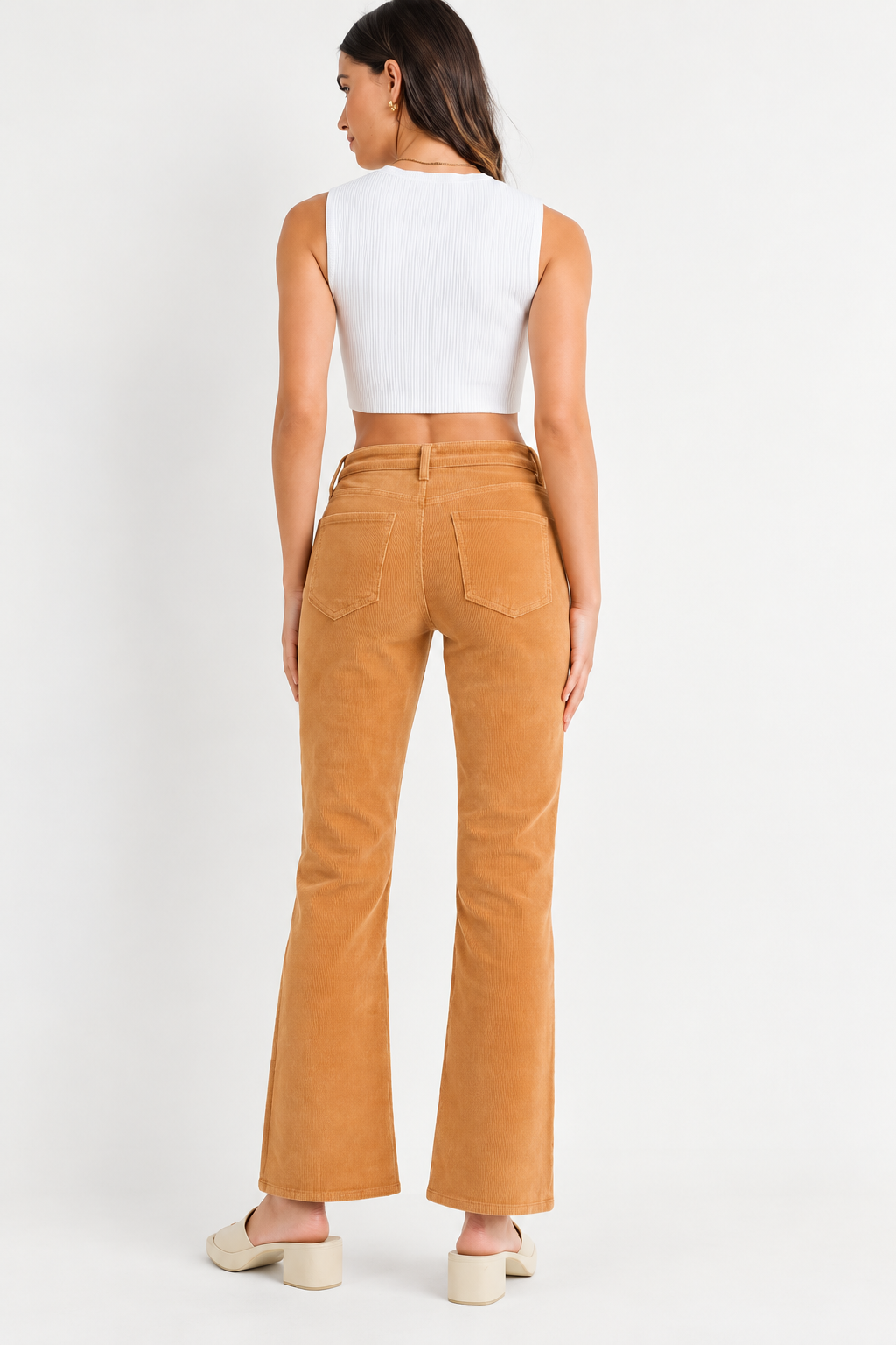 Slim Bootcut Corduroy Pants