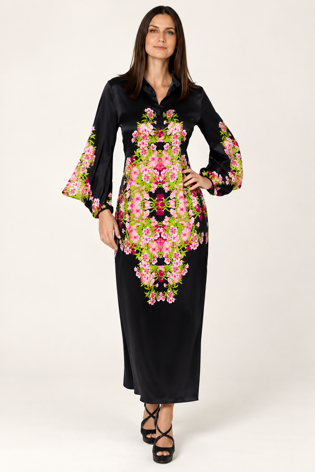 Noir Bloom Dress