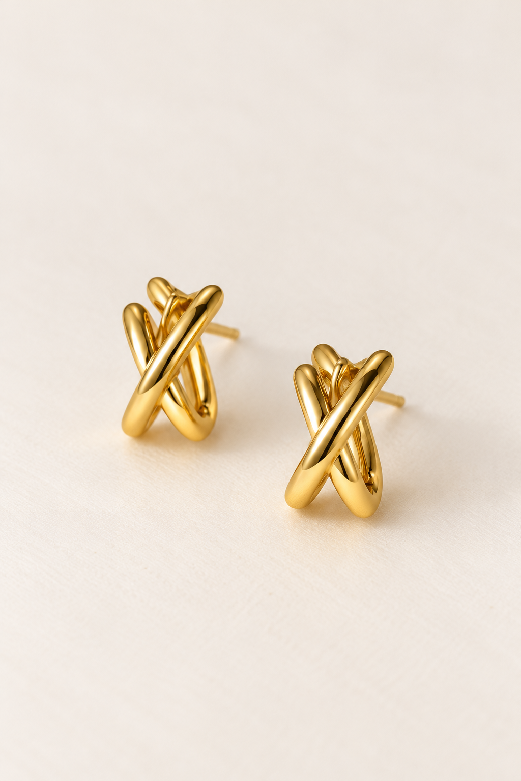 X Cross Earrings
