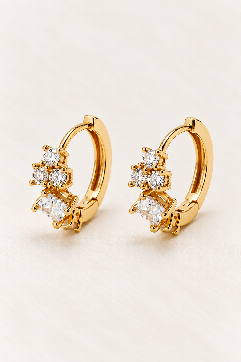 Lumi CZ Cluster Earring