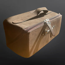 Load image into Gallery viewer, Leather Equestrian Makeup Bag
