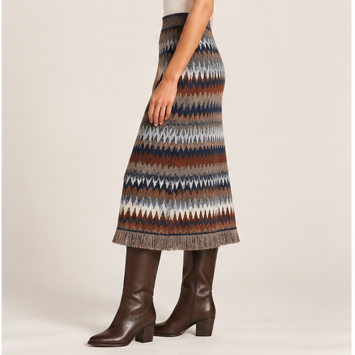 Milano Fringe Skirt