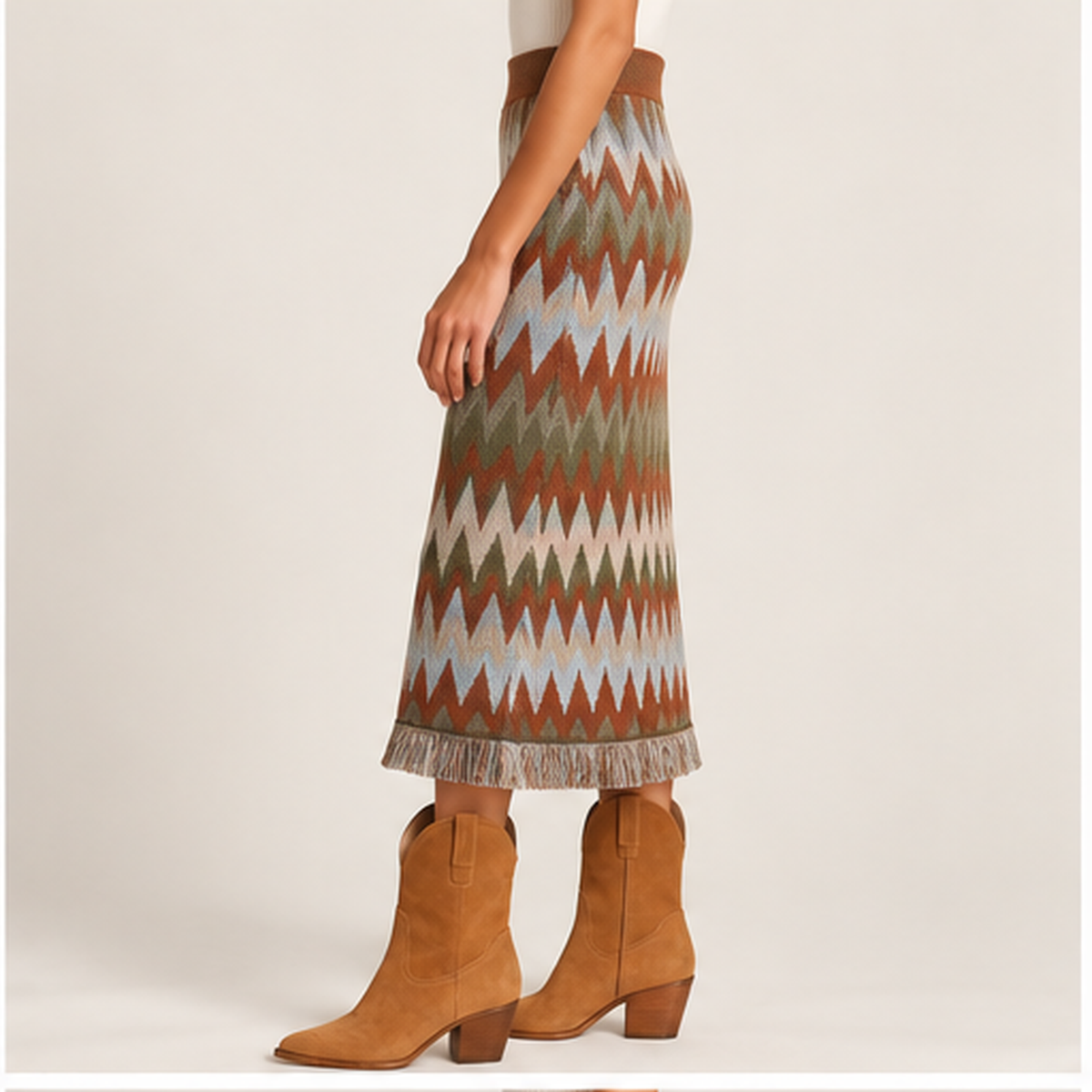 Milano Fringe Skirt